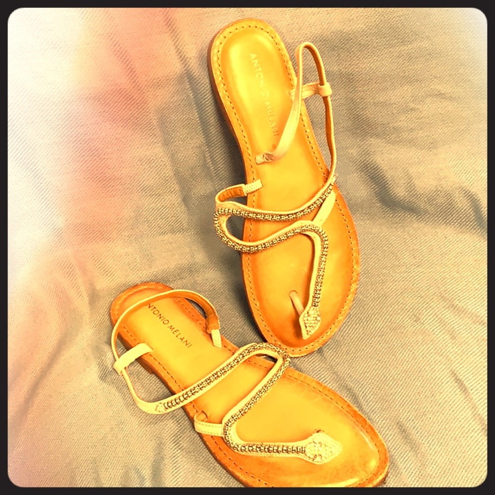 Beaded snake sandals